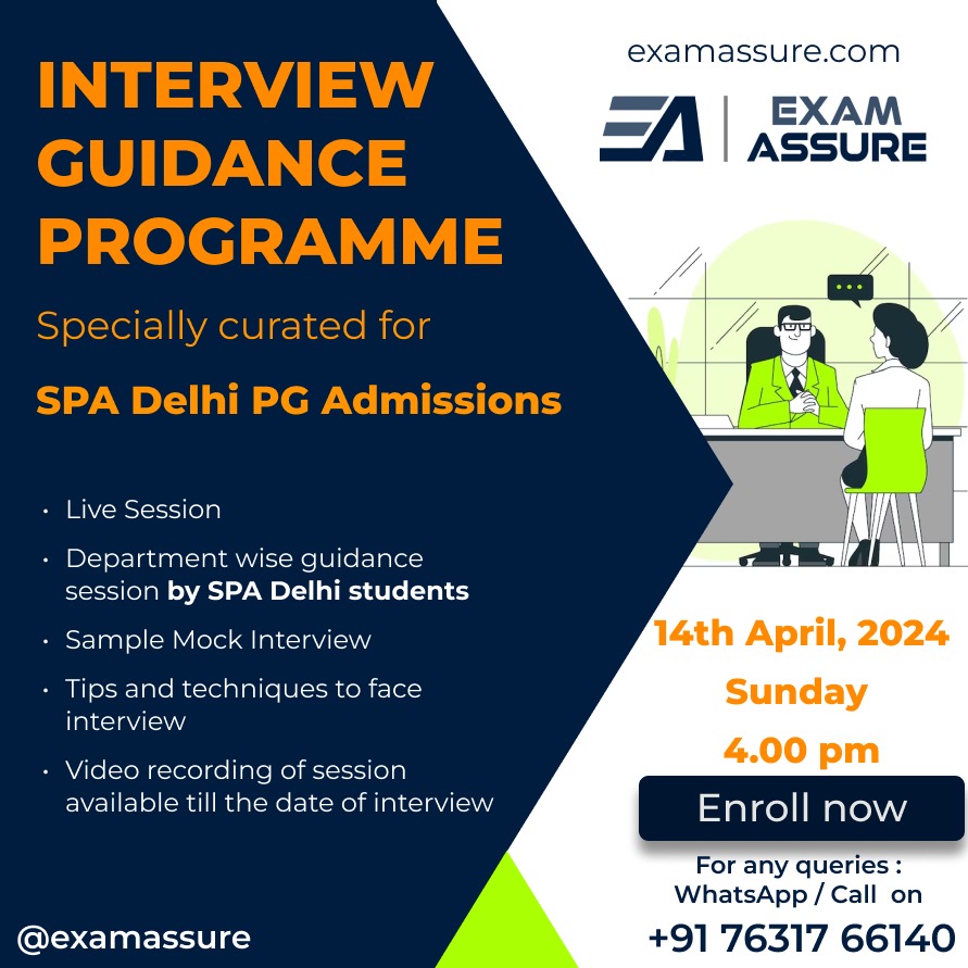 File Spa Interview Interview Guidance Program for SPA Delhi PG Admissions by Exam Assure ...